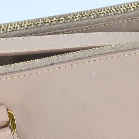 Prada Galleria Double Zip Nude Leather Logo Satchel Bag - Picture 16 of 16